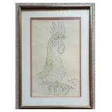 Jean Cocteau Le Coq ï¿½Roosterï¿½ Lithograph with COA