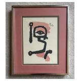 Paul Klee Lithograph ï¿½The Drummer Boyï¿½ Framed