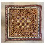 Vintage Indian Embroidered Mirror Work Textile