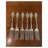 6 Sterling Silver Forks