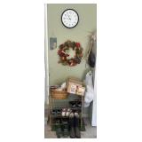 Shoe rack, Headphones, Clock and More