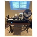 Computer Desk, Accessories & Vornado Fan
