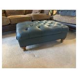 Leather ottoman by Hunt Galleries