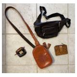 Genuine & Faux Leather Purse, Fanny Pack, Wallets