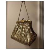 Whiting & Davis Vintage Gold Mesh Evening Bag