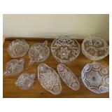 Vintage Cut Crystal Serving Bowls & More