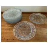 10 Anchor Hocking Stars & Stripes Luncheon Plates