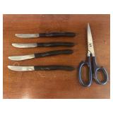 Cutco Shears and 4 Knives