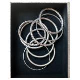 Taxco Sterling Silver & More Bracelet Bangles