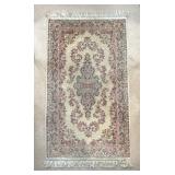Karastan Kirman Pastel Ivory Hand Knotted Wool Rug