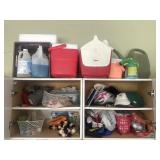 Contents of Cabinet and Top of Cabinet