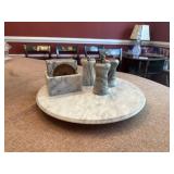 Marble Kitchen Set w/ Lazy Susan