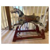 Antique American Glider Rocking Horse