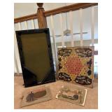 Vtg/Antique Board Game Pieces & Gettysburg Books
