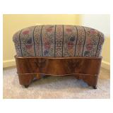 19th Century American Empire Serpentine Footstool