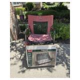 Coleman propane Stove and Camping Rocker