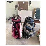2 Golf Bags and Clubs