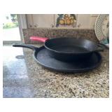 2 Cast Iron Pans
