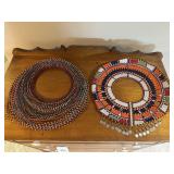 2 African Beaded Necklaces