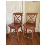 Pair of Swivel Barstools Made in Canada