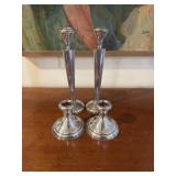 4 Sterling Weighted Candle Holders