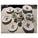 J.K.W. Bavaria Christmas Dinnerware 59 pc set