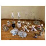 Orrefores Candlesticks, Wedding Cake Toppers, More