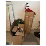 2 Christmas Trees and Decor