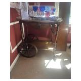 Vintage Wood Tea Cart