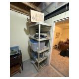 Contents of Storage Rack AND Rack