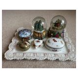Music Box, Snowglobes, Butterfly Trinket Box, More
