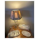 Bedside Water Carafe Set, Crystal Lamp, & More