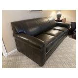 Leather Sleeper Sofa Queen Size Pull Out Mattress