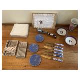 Antique German Porcelain Fruit Knives & More