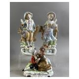 Vtg European Porcelain Figures