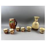 Vintage Wine Pitcher & Cup Sets