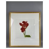 Framed/Signed/# "Red Hot" Painting by Helen Hanson