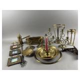Vintage Brass Candle Holders & More