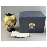 Signed & # Orient & Flume Acorn Vase W/ COA