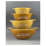 Pyrex Butterfly Gold Cinderella Nesting Bowl Set