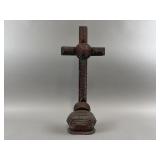 Antique "Tramp Art" Wooden Cross