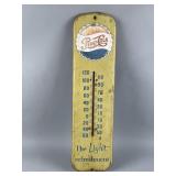 Vintage Pepsi-Cola Metal Wall Thermometer