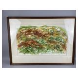 Framed/Signed Watercolor Abstract Art by W.Begler