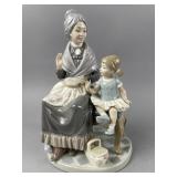 Vintage Lladro "A Visit with Granny" Figurine