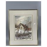 Framed/Signed/# Landscape Painting by Ratterman