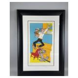 Framed/# LE Lithograph "Blondie" Dean Yong