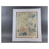 Unframed, Matted, Signed Print