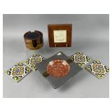 Vtg Japanese Porcelain Pewter Ashtray & More