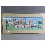 Framed Vtg 1981 Peter Prints Comic Strip