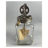 1900ï¿½s 4qt Hazel Atlas Glass Butter Churn